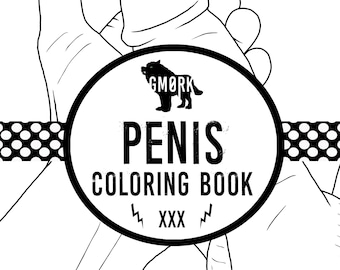 Penis Coloring book 20 pages Instant Download Naughty Adult ...