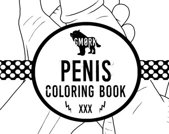 Penis Coloring book 20 pages Instant Download Naughty Adult ...