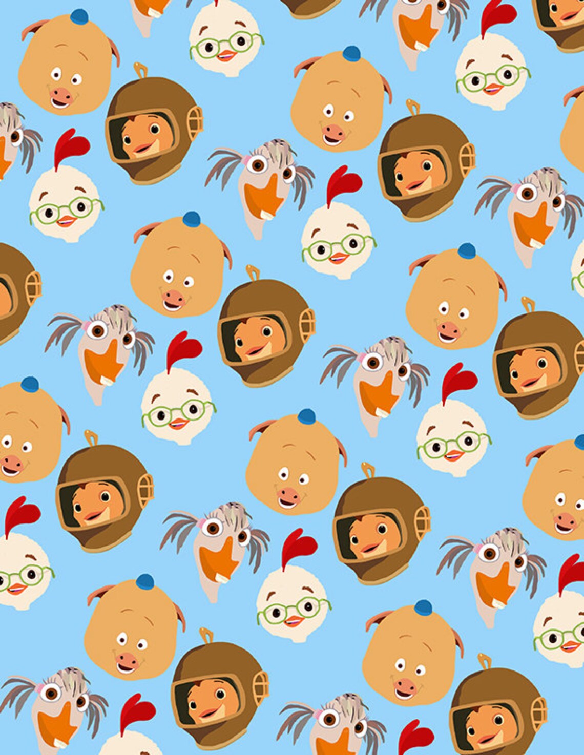 Chicken Little Printable Paper, Jpg File for Scrapbooking, Planner ...