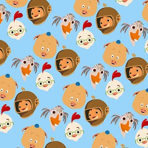 Chicken Little Printable Paper, Jpg File for Scrapbooking, Planner ...