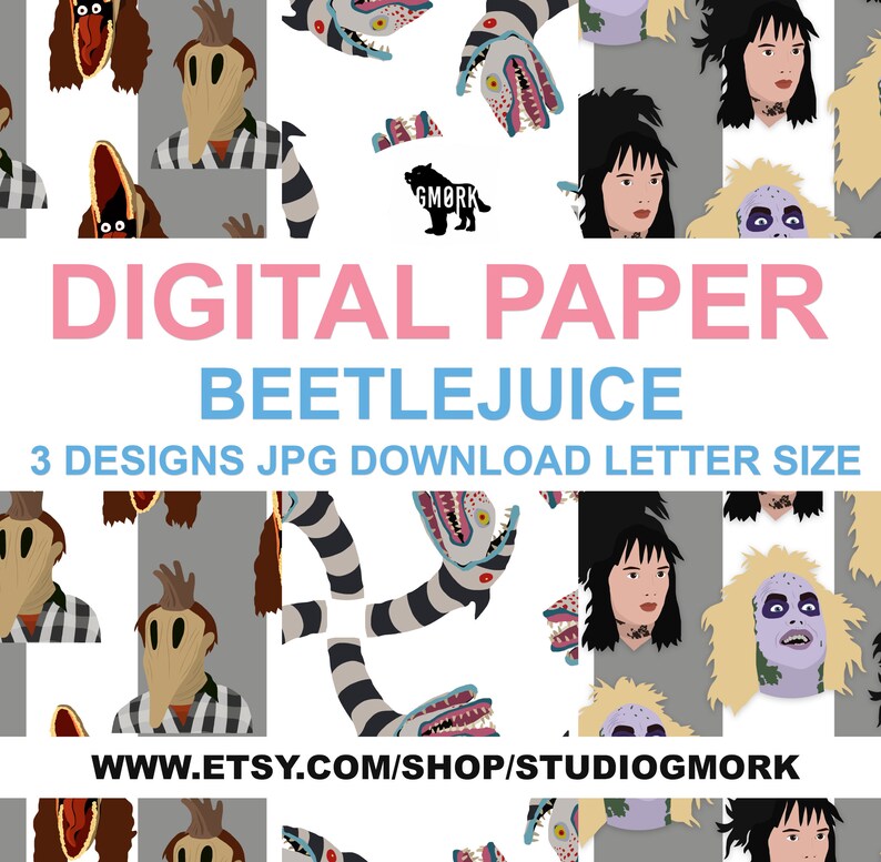 Beetlejuice Printable Papers for Planners Crafts Journals - Etsy