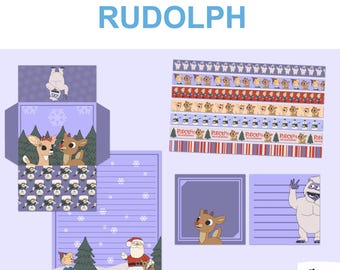 Rudolph Printable Stationery Set
