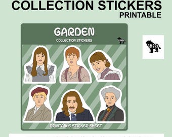 Garden Printable Sticker Sheet