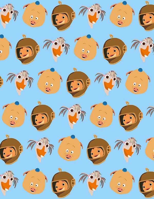Chicken Little Printable Paper, Jpg File for Scrapbooking, Planner ...