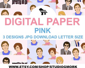 Pink Printable Papers for Junk Journaling, Scrapbooking, Planner and Crafts