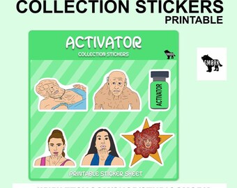 Activator Sticker Sheet for Planners, Journal, Scrapbooking and Crafts