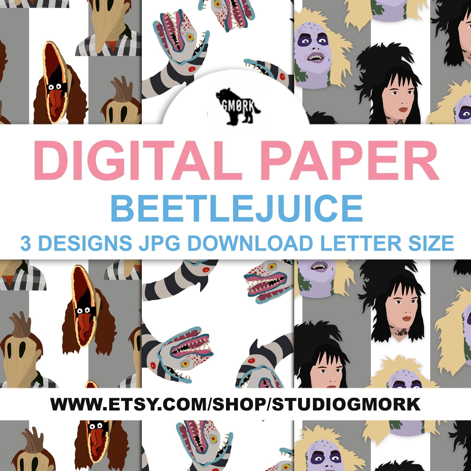 Beetlejuice Printable Papers for Planners Crafts Journals - Etsy