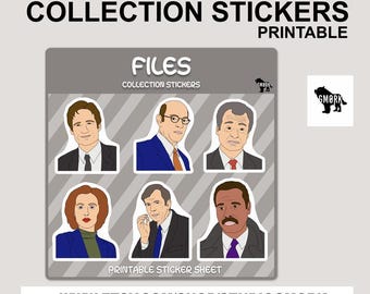 Files Printable Sticker Sheet for journaling, scrapbooking, planners and crafts