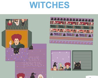 Witches Printable Stationery Set