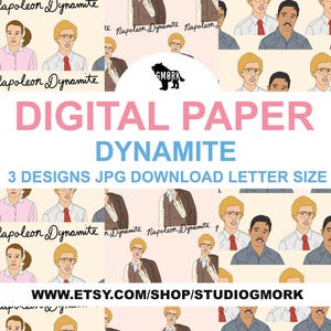 Dynamite Printable Papers, digital ,JPG file, download, for planners, Journaling, scrapbooking paper, digital papers