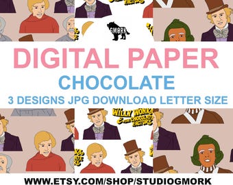 Papeles imprimibles de chocolate para agendas, sobres, correo postal, manualidades, papelería exclusiva