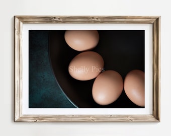 Eggs photograph, Restaurant wall art - egg decor, country image, printable kitchen image, digital image - instant download diy image