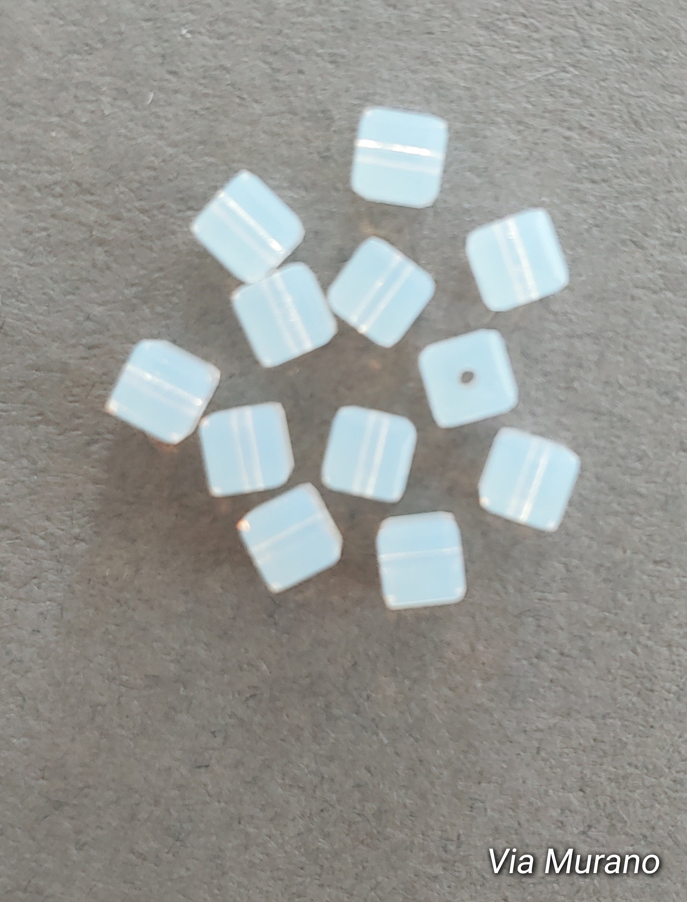 Light Turquoise Synthetic Lab Created Opal Full Drill Round Ball Beads