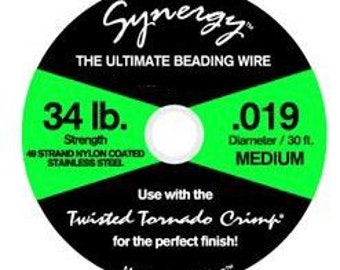Synergy Beading Wire® .019 - 49 strand - 30ft. Made in USA.