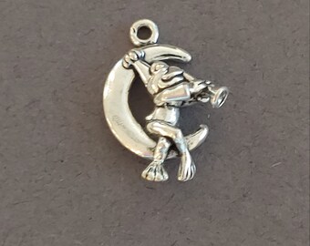 Stork with Baby Charm Sterling Silver, Made in the USA Stork with Baby Charm Sterling Silver, Made in the USA