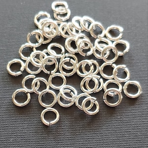 SNAPEEZ® The Ultra Secure No Solder Jump Ring Silver Ring Hard Open Locking Snapping Jump Ring 6mm Heavy Gauge. Made in USA. image 1