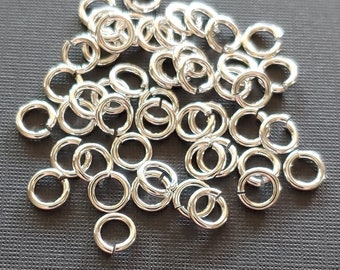 SNAPEEZ® The Ultra Secure No Solder Jump Ring Silver Ring Hard Open Locking Snapping Jump Ring 6mm Heavy Gauge. Made in USA.