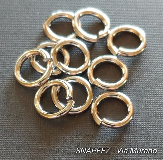 SNAPEEZ the Snapping Jump Ring Imitation Rhodium Ring Hard Open