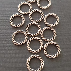 Pewter Roped Ring 11mmx2mm (Sold in Pack of 12 Only)