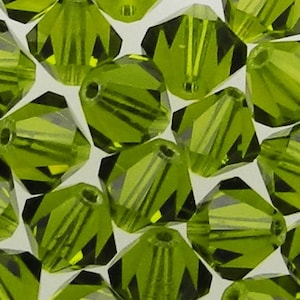 SWAROVSKI #5301 Bicone Bead 6mm Olivine Non AB (24 Pieces)