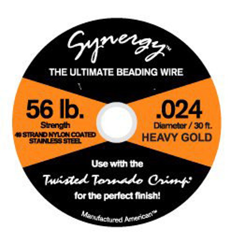 30ft. 49 strand Synergy Beading Wire\u00ae .024 Gold