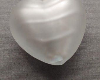 Limited Edition Authentic Vintage Slightly Blemished Venetian Glass Heart Bead.