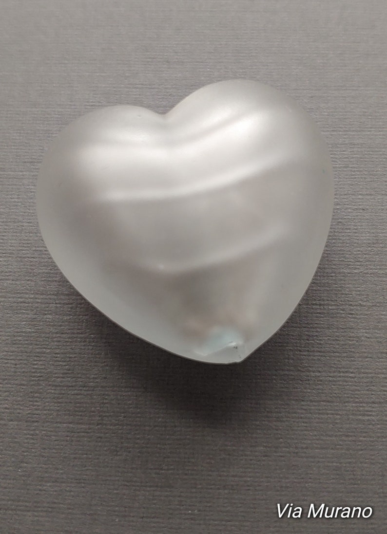 Price is per bead. Genuine Venetian Glass Beads from Murano Italy Limited Edition Authentic Slightly Blemished Venetian Glass Heart Beads