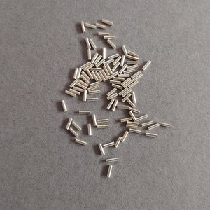 Sterling Silver Liquid Tube Bead 4mx1mm (Pack 25)