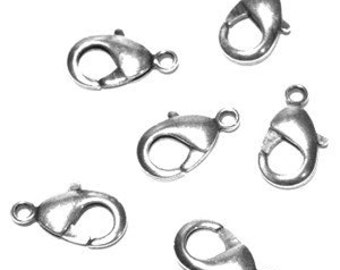 19mm Lobster DuroPlate 99.9% Pure Silver Moonlight (Pack of 6)