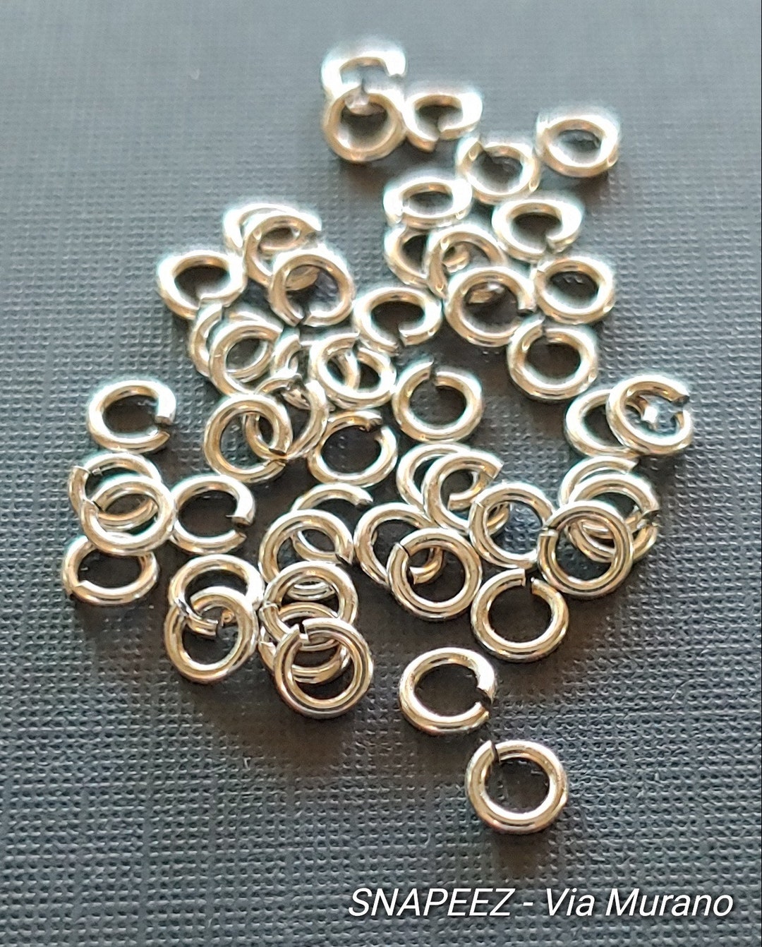 SNAPEEZ® the Snapping Jump Ring Moonlight Silver Ring Hard Open Locking