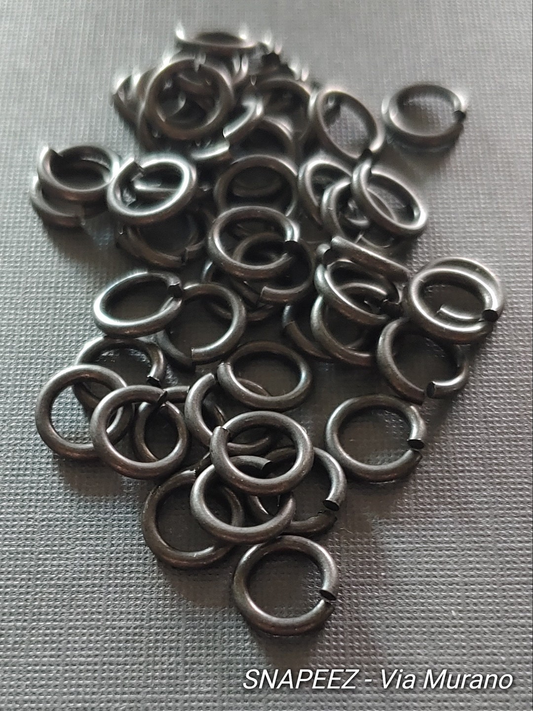 SNAPEEZ® the Snapping Jump Ring Black Velvet Matte Ring Hard Open