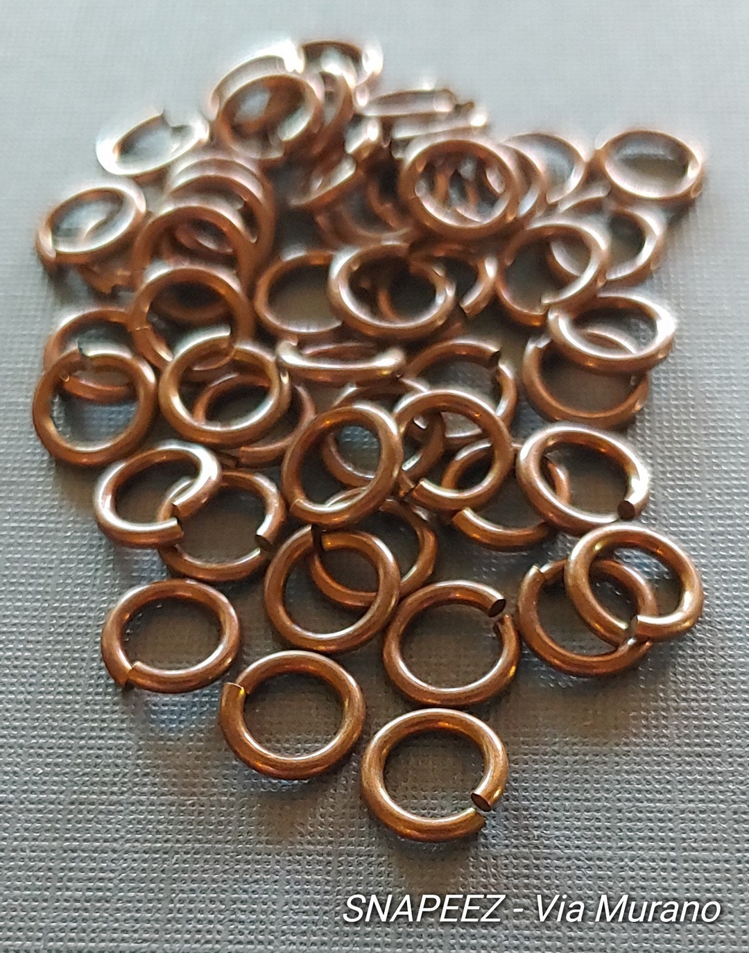 SNAPEEZ® the Ultra Secure No Solder Jump Ring Chocolate Ring Hard Open