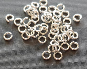 SNAPEEZ® &quot;The Snapping Jump Ring&quot; Silver Ring Hard Open Locking Jump Ring 4mm Heavy Gauge. Made in USA.