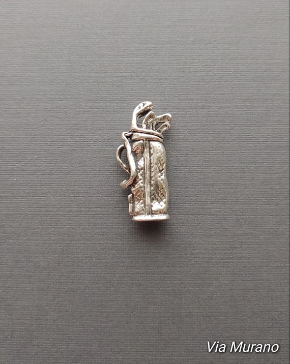 Golf Cart Charm in Sterling Silver, Made in the USA Golf Cart Charm in Sterling Silver, Made in the USA