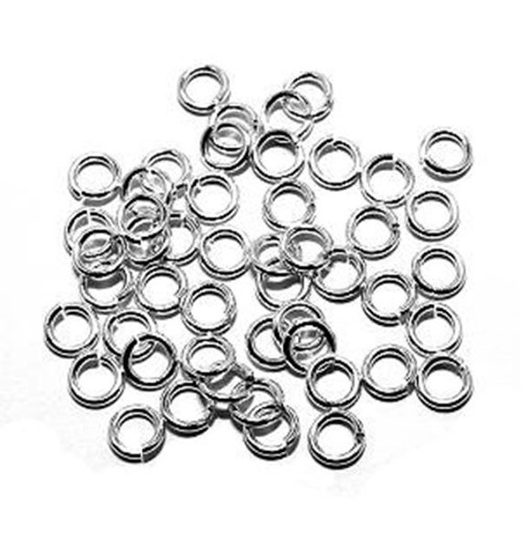 SNAPEEZ® II ULTRAPLATE® 99.9/% Shiny Silver Ring Hard Open Jump 4mm Heavy Gauge
