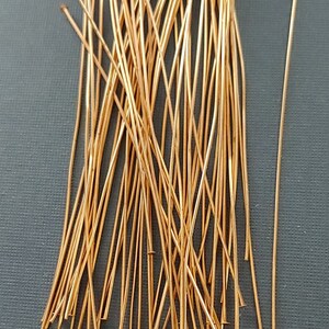 3 &quot;~ 24g Wire Wrapper Messing Headpin. Paket mit 500 Head Pins. Wrap mit dem Best. Made in USA.