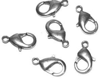 22mm Lobster DuroPlate 99.9% Pure Silver Moonlight (Pack of 6)