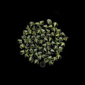 SWAROVSKI #5301 Bicone Bead 4mm Olivine Non AB (72 Pieces)