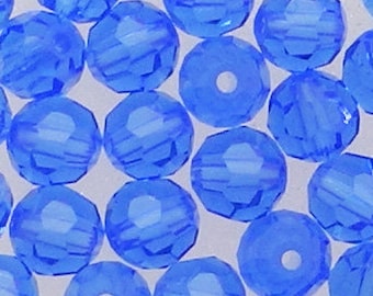SWAROVSKI #5000 Round Bead 4mm Sapphire NonAB (36 Pieces)