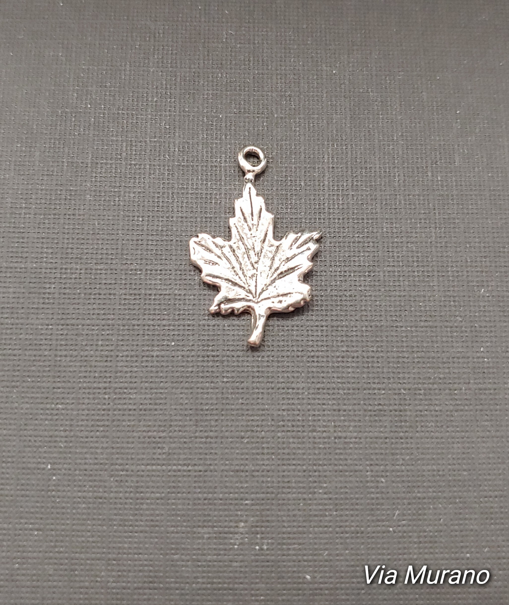 Limited Edition Sterling Silver Maple Leaf Charm Measuring