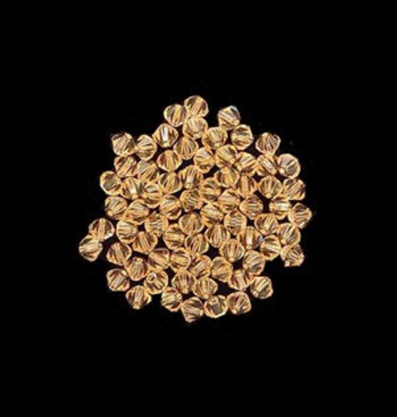 72 Pieces SWAROVSKI #5301 Bicone Bead 4mm Light Peach Non AB