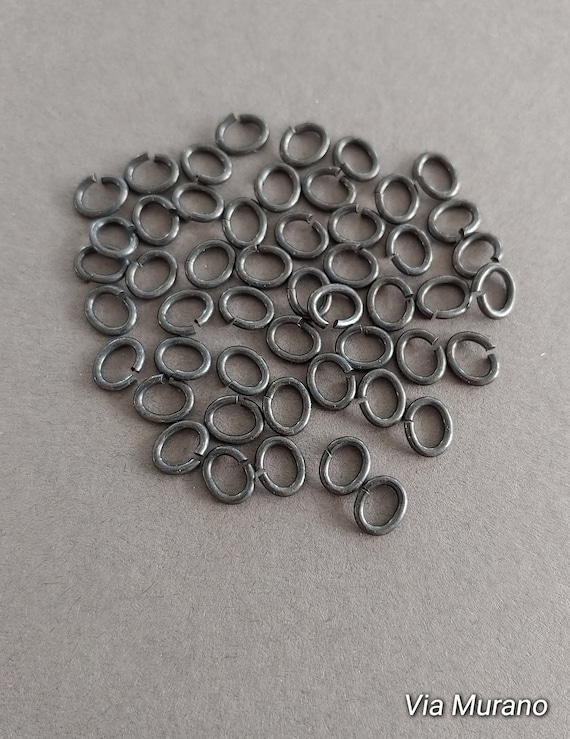 SNAPEEZ II ULTRAPLATE Jump Rings - No Solder Black Velvet Matte 4mm Snap Closure For Jewelry Making | Made In USA