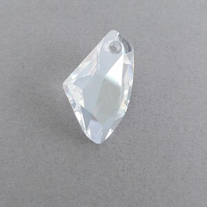 Vintage SWAROVSKI #6656 Galactic Pendant 39x23mm Crystal NonAB.  Made in Austria.