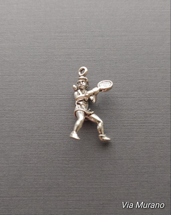 Girl Soccer Player Charm Sterling Silver, Made in the USA Girl Soccer Player Charm Sterling Silver, Made in the USA
