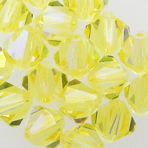 SWAROVSKI #5301 Bicone Bead 8mm Jonquil AB (18 Pieces)