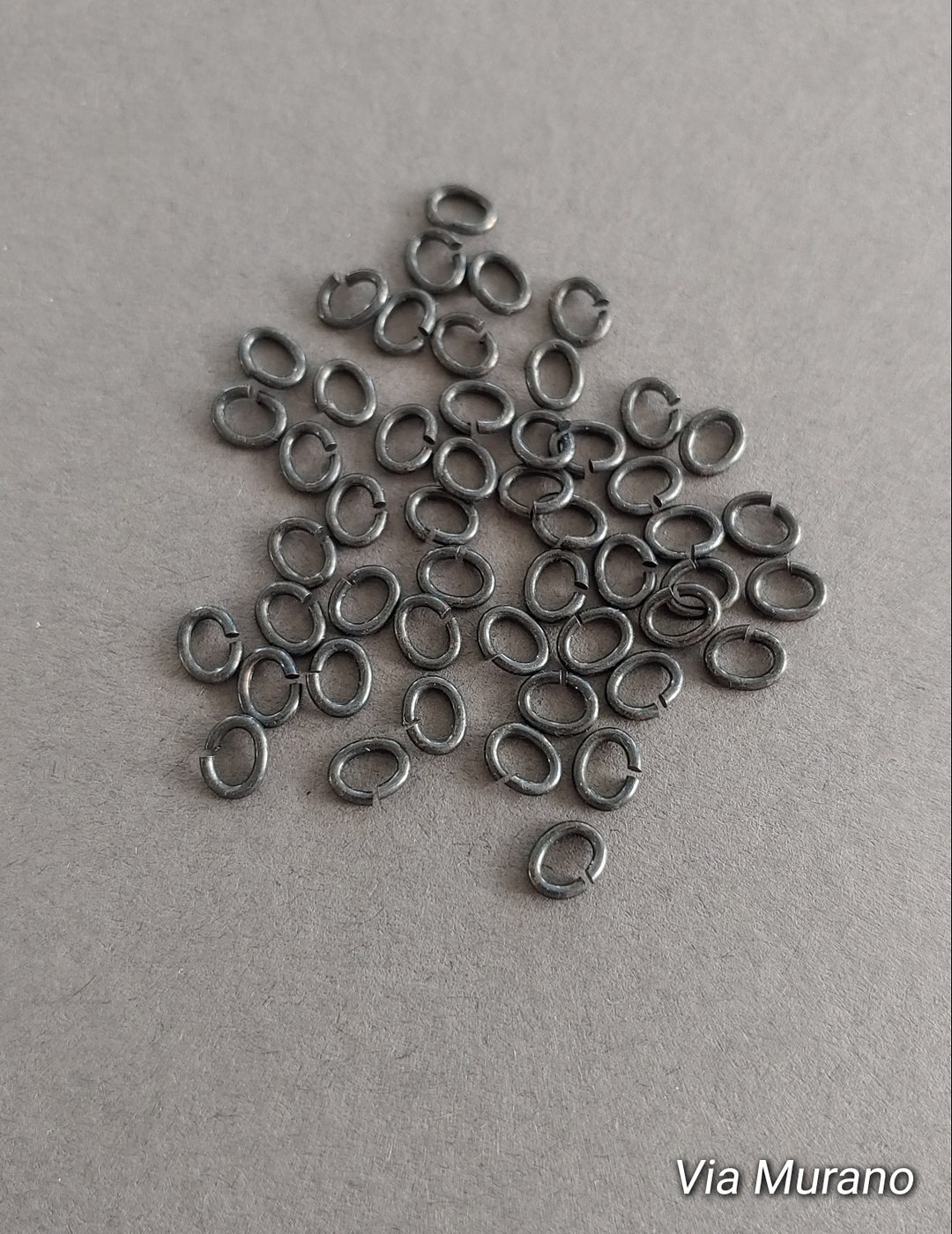 SNAPEEZ® the Snapping Jump Ring Black Velvet Matte Oval Jump Ring Hard