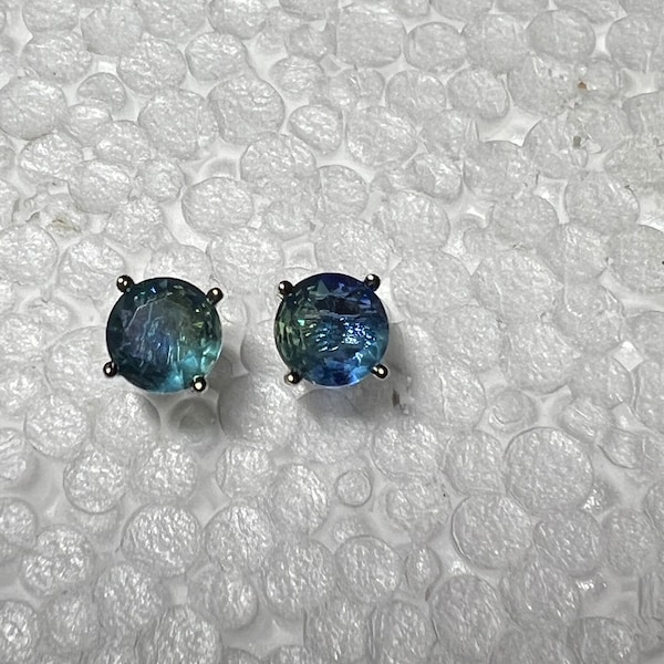 3cttw Lagoon Blue Mystic Topaz Push Back Sterling Silver Rhodium Plated Earrings