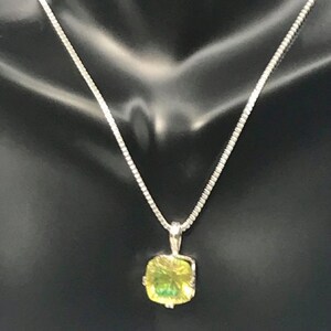 Canary Mystic Topaz Sterling Silver Necklace