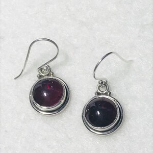 Rhodolite Sterling Silver Dangle Earrings