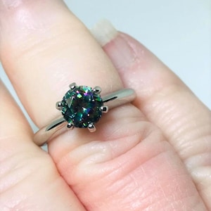 Multicolor Mystic Topaz Sterling Silver Ring Sz 7